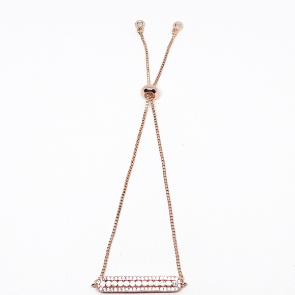 Cubic Zirconia Rose Gold Bracelet - Picture 2 of 5